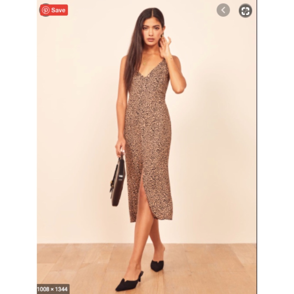 Reformation Bates Sleeveless Midi Bengal  Sz2